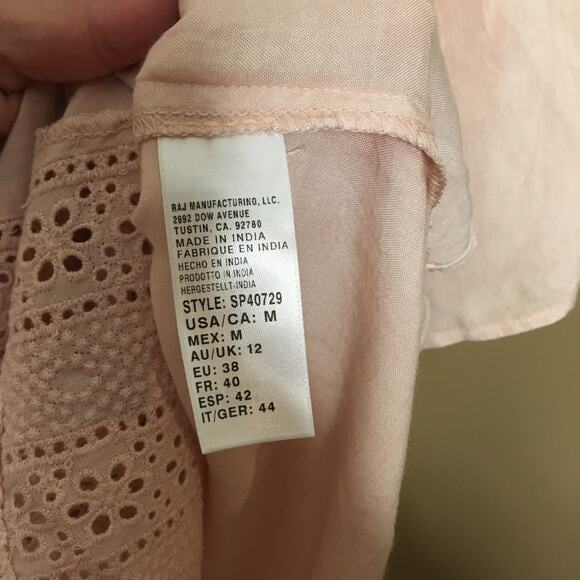 Splendid Long Lines Off Shoulder Pale Pink Dress M - Picture 8 of 10